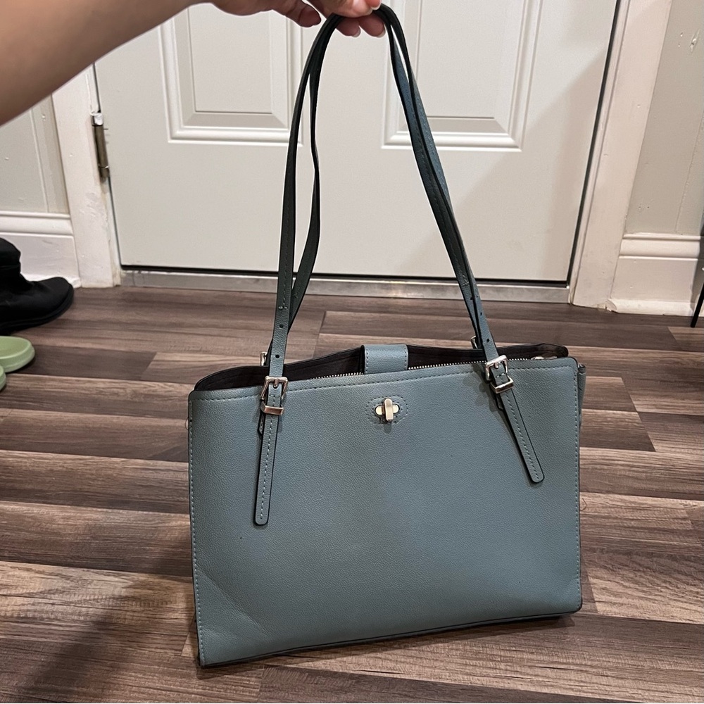 ❤️BUY 2 GET 1 FREE❤️ H&M Large Blue Turn Lock Women's Shoulder Tote Bag